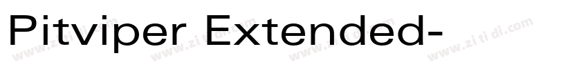 Pitviper Extended字体转换